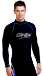 Sun Protection Mens Surf Shirt Long Sleeved Sports Style